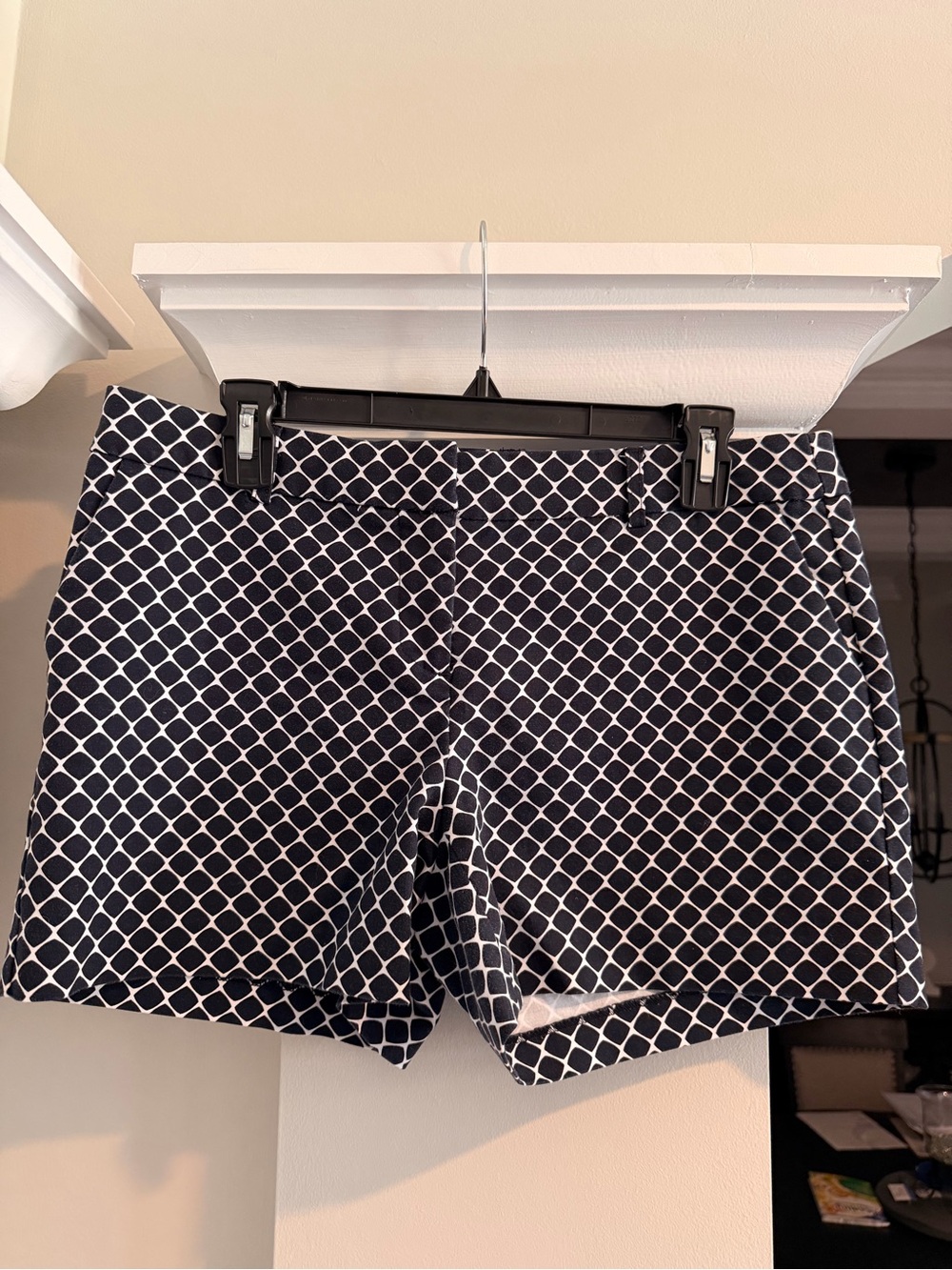 Willi Smith Black and White Patterned Shorts